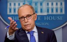 White House economic adviser Larry Kudlow gives a press briefing about upcoming G7 in the White House in Washington, U.S., June 6, 2018. PHOTO BY REUTERS/Kevin Lamar