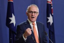 Australian Prime Minister Malcolm Turnbull speaks during a news conference in Sydney, Australia, July 10, 2016. PHOTO BY REUTERS/Paul Miller