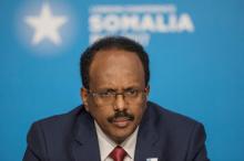 Mohamed Abdullahi Mohamed, President of Somalia, attends the London Somalia Conference' at Lancaster House, May 11, 2017. PHOTO BY REUTERS/Jack Hill
