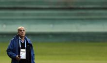 Algeria's football federation president Mohamed Raouraoua attends a training session ahead of their match against Russia at the Major Antonio Couto Pereira stadium in Curitiba, June 25, 2014. PHOTO BY REUTERS/Amr Abdallah Dalsh