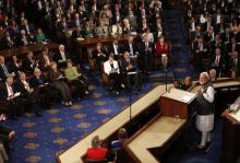 India Prime Minister Narendra Modi addresses a joint meeting of Congress in the House Chamber on Capitol Hill in Washington, U.S., June 8, 2016. PHOTO BY REUTERS/Carlos Barria