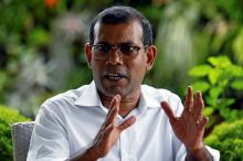 Maldives' former president Mohamed Nasheed speaks during an interview with Reuters in Colombo, Sri Lanka, June 4, 2018. PHOTO BY REUTERS/Dinuka Liyanawatte