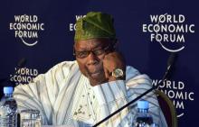 Former Nigerian President Olusegun Obasanjo attends a World Economic Forum on Africa session in Ethiopia's capital Addis Ababa. PHOTO BY REUTERS/Tiksa Negeri