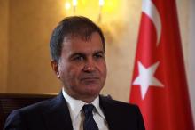 Turkey's European Union Affairs Minister Omer Celik speaks during an interview with Reuters at the Turkish Embassy in London, Britain, September, 14, 2017. PHOTO BY REUTERS/Will Russell