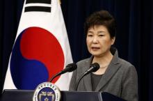 South Korean President Park Geun-Hye speaks during an address to the nation, at the presidential Blue House in Seoul, South Korea, November 29, 2016. PHOTO BY REUTERS/Jeon Heon-Kyun
