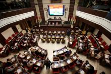 General view of the Kurdistan Parliament meeting in Erbil, Iraq, September 15, 2107. PHOTO BY REUTERS/Azad Lashkari