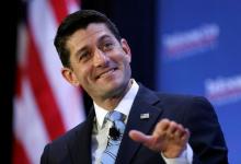 U.S. House Speaker Paul Ryan (R-WI) participates in an interview at the Economic Club of Washington in Washington, U.S., September 28, 2016. PHOTO BY REUTERS/Gary Cameron