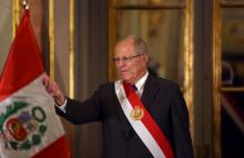 Peru's President Pedro Pablo Kuczynski attends the swearing-in ceremony of new Interior Minister Vicente Romero at the government palace in Lima, Peru, December 27, 2017. PHOTO BY REUTERS/Guadalupe Pardo
