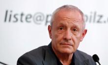Former member of the Greens Peter Pilz addresses a news conference in Vienna, Austria, July 25, 2017. PHOTO BY REUTERS/Leonhard Foeger