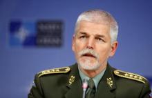 Chairman of the NATO Military Committee, Czech Army General Petr Pavel, addresses a news conference at the Alliance headquarters in Brussels, Belgium, January 18, 2017. PHOTO BY REUTERS/Francois Lenoir