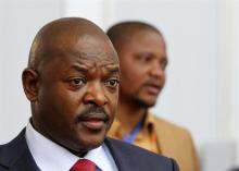 Burundi's President Pierre Nkurunziza leaves after the closing ceremony of the 14th annual Francophonie summit in Kinshasa