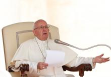 Pope Francis leads the Wednesday general audience in Saint Peter's square at the Vatican, August 29, 2018. PHOTO BY REUTERS/Alessandro Bianchi