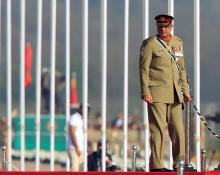 Pakistan's Army Chief of Staff Lieutenant General Qamar Javed Bajwa arrives to attend the Pakistan Day military parade in Islamabad, Pakistan, March 23, 2017. PHOTO BY REUTERS/Faisal Mahmood