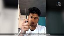 A still image from an undated video Islamic State posted July 19, 2016 in which a man whom it identifies as the Afghan refugee who attacked passengers with an axe on a train in Germany vows to carry out a suicide mission and urges other Muslims to do the same. PHOTO BY REUTERS/Social Media