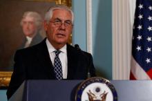 U.S. Secretary of State Rex Tillerson delivers remarks on the 2016 International Religious Freedom Annual report at the State Department in Washington, U.S., August 15, 2017. PHOTO BY REUTERS/Jonathan Ernst