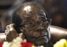 Zimbabwe's President Robert Mugabe listens before addressing a meeting of veterans of the country's independence war in the capital Harare, April 7, 2016. PHOTO BY REUTERS/Philimon Bulawayo