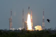  India's Geosynchronous Satellite Launch Vehicle Mk III-M1 blasts off carrying Chandrayaan-2, from the Satish Dhawan Space Centre at Sriharikota, India, July 22, 2019. PHOTO BY REUTERS/P. Ravikumar