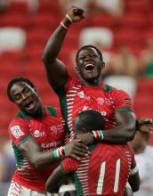 Kenya celebrate winning the Cup Final Action in National Stadium, Singapore, 17/4/2016. PHOTO BY REUTERS/Jeremy Lee Livepic