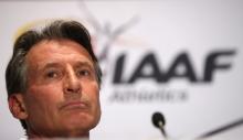Sebastian Coe, IAAF's President, attends a press conference as part of the International Association of Athletics Federations (IAAF) council meeting in Monaco, December 1, 2016. PHOTO BY REUTERS/Eric Gaillard