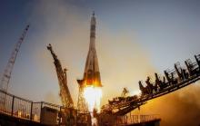 The Soyuz MS spacecraft carrying the crew of Kate Rubins of the U.S., Anatoly Ivanishin of Russia and Takuya Onishi of Japan blasts off to the International Space Station (ISS) from the launchpad at the Baikonur cosmodrome, Kazakhstan, July 7, 2016. PHOTO BY REUTERS/Shamil Zhumatov