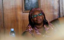 Ugandan prominent academic Stella Nyanzi stands in the dock at Buganda Road court for criticising the wife of President Yoweri Museveni on social media, in Kampala, Uganda, April 10, 2017. PHOTO BY REUTERS/James Akena