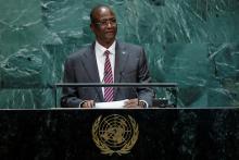 Vice President of South Sudan Taban Deng Gai addresses the 74th session of the United Nations General Assembly at U.N. headquarters in New York City, New York, U.S., September 26, 2019. PHOTO BY REUTERS/Eduardo Munoz