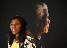 Public Protector Thuli Madonsela speaks at the Nelson Mandela Foundation in Houghton, Johannesburg, South Africa, May 10,2016. PHOTO BY REUTERS/Siphiwe Sibeko