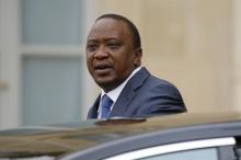 Kenya's President Uhuru Kenyatta leaves the Elysee Palace in Paris, France, April 4, 2016. PHOTO BY REUTERS/Benoit Tessier