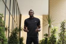Jamaica's Usain Bolt poses before the press conference. PHOTO BY REUTERS/Andrew Couldridge
