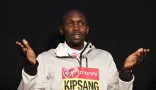 Kenya's Wilson Kipsang during a press conference ahead of the 2016 Virgin Money London Marathon. PHOTO BYREUTERS/Peter Cziborra Livepic
