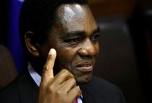 Hakainde Hichilema, leader of ZambiaÕs opposition United Party for National Development (UPND), addresses a media conference in Cape Town, South Africa, August 31, 2017. PHOTO BY REUTERS/Mike Hutchings